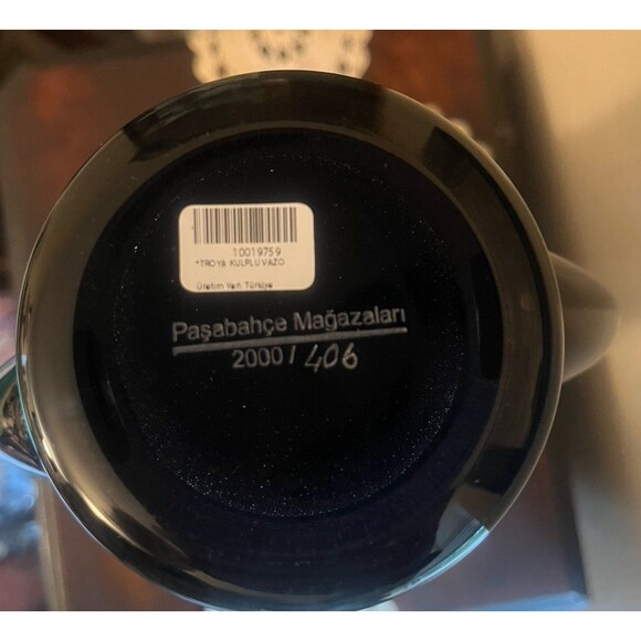 Pasabahce Magazalari Troy Two Handed Glass Vase - Picture 9 of 12